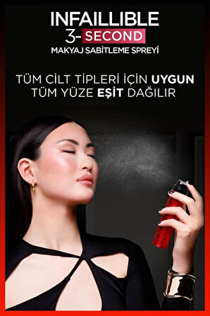 L'Oreal Paris Infaillible 3-Second Makyaj Sabitleme Spreyi – Setting Spray