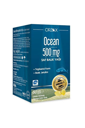 Omega 3 Balık Yağı 500 Mg 60 Kapsül