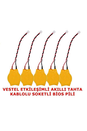 shpwave Etkileşimli Akıllı Tahta Kablolu Soketli Bios Pili 5 Adet Tam Uyumlu htcx 1005813
