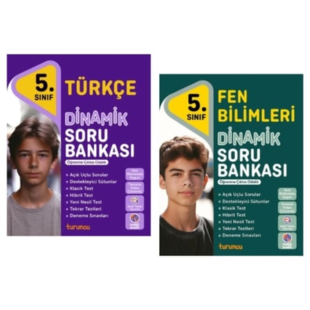 TUDEM YAYINLARI 5.SINIF DİNAMİK TÜRKÇE - FEN BİLİMLERİ SORU BANKASI