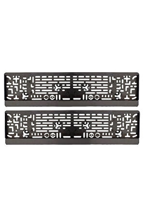 Oto Plakalık Çıtalı Plaka Altlığı Dikdörtgen Plastik 1 Takım 2 Adet