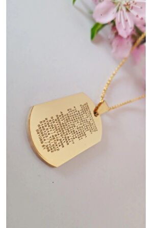 Yaşam Çiçeği Sembolü Ve Sri Yantra Sembolü Sayı Sekanslı Çelik Kolye