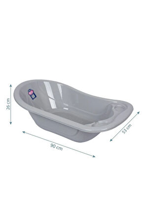 Giderli Bebek Banyo Küveti Art-82 Gri