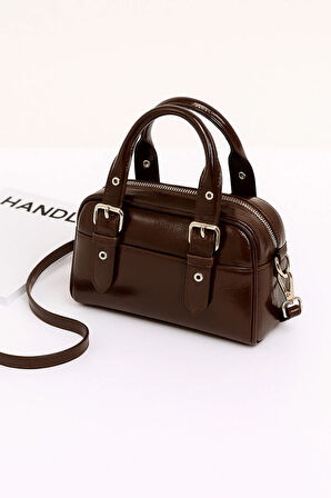 Lüks Silindir Günlük El Ve Omuz Çantası