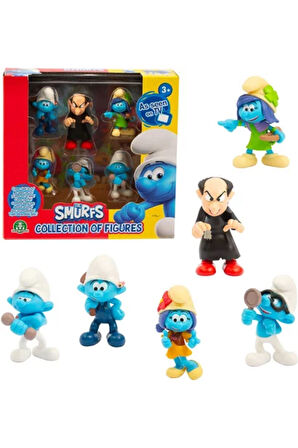 Şirinler 6'lı Figür Seti 5'5 Cm Figür Seti