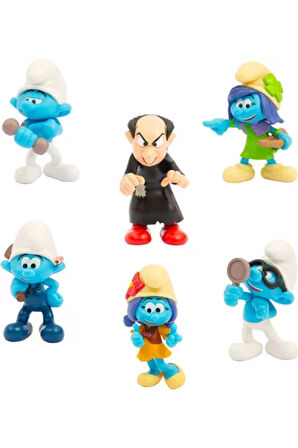 Şirinler 6'lı Figür Seti 5'5 Cm Figür Seti