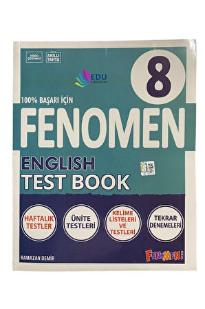 2024 Fenomen 8.Sınıf English Test Book