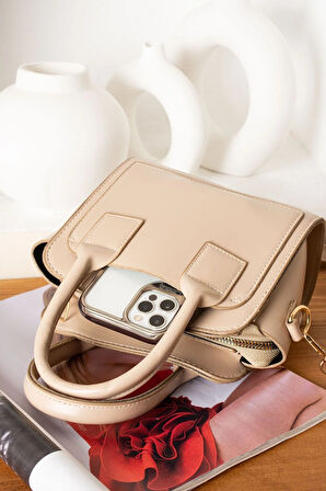 Kadın Şık Tasarım Kutu Model El Ve Omuz Çanta