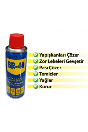 BR-40 Çok Amaçlı Bakım Spreyi 200 Ml BR0850120