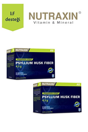 Nutraxin Psyllium Husk Fiber 4 g x 30 Saşe 2 Adet