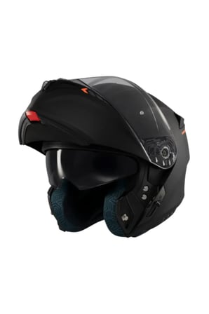 Motosiklet Kaskı Storm SV Solid A1 Matt-Black Çene Açılır Kask