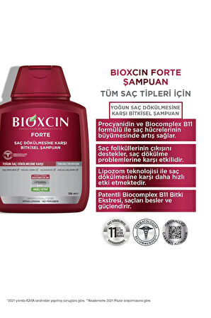 Forte Şampuan 300 ml Yoğun Dökülme Karşıtı Bitkisel Şampuan 2'li