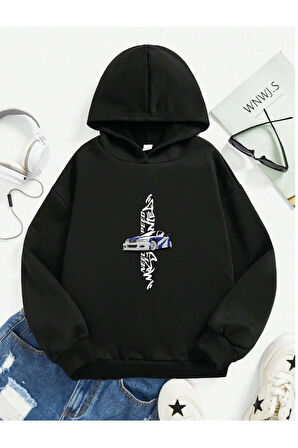 Çocuk Kapüşonlu Baskılı Sweatshirt