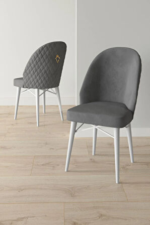 Marsilya Beyaz Mermer Desen 80x132 MDF Açılabilir Mutfak Masası Takımı 4 Sandalye, 1 Bench