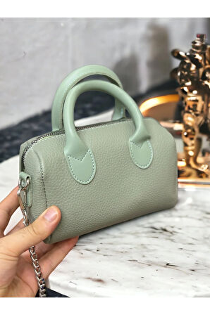 Mini şık özel yapım zincir askılı dilek çanta