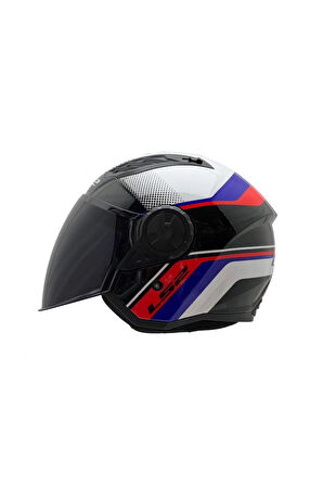 AIRFLOW 2 RUSH BEYAZ-MAVİ-KIRMIZI KASK
