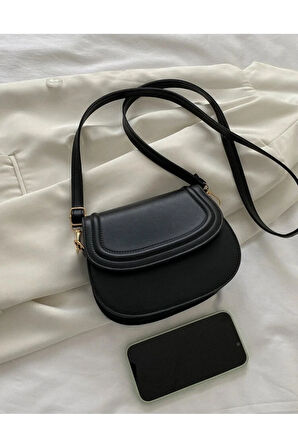 Retro mila çapraz askılı omuz çantası