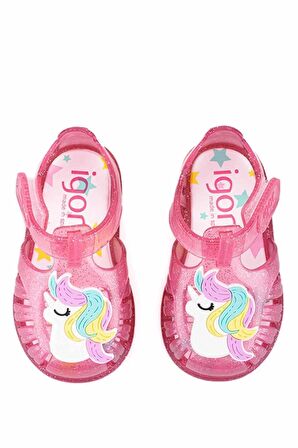 IGOR S10309-057 Tobby Gloss Unicornio Çocuk Sandalet Ayakkabı