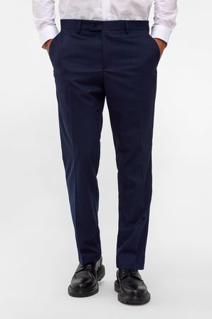 Lacivert Regular Düz Pantolon