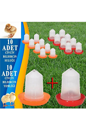 Civciv Yemlik & Suluk 20 Adet (0,75lt) 10 Adet Suluk 10 Adet Yemlik