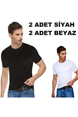 Erkek Elastan Sıfır Yaka 4'lü