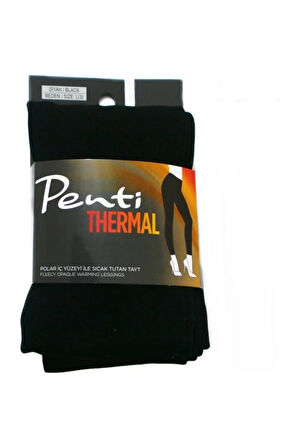 Kadın Siyah Thermal Polar Tayt