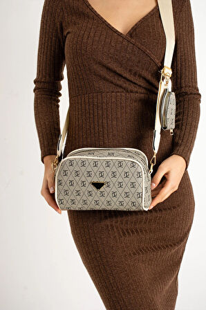 Kadın Çapraz Ayarlanabilir 2 Bölmeli  Askılı Çanta