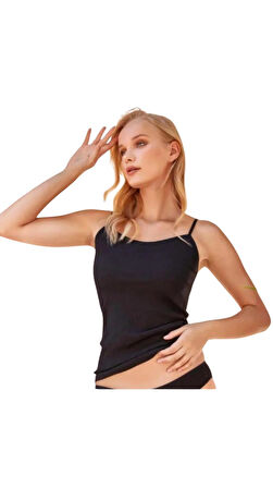 Berrak İp Askılı Modal/Pamuk Atlet 2032 Fitilli