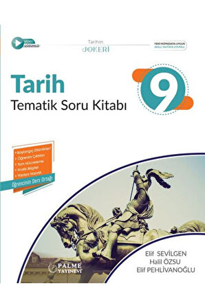 Palme 9. Sınıf Tarih Joker Tematik Soru Kitabı Palme Yayınları