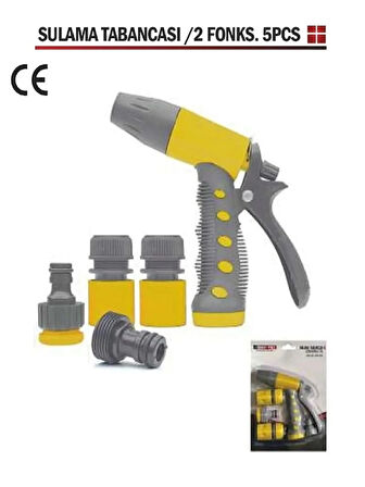 Bay-tec Sulama Tabancası 5 Parça 2 Fonksiyonlu
