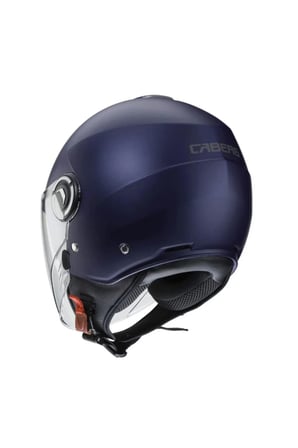 Motosiklet Kaskı Riviera V4 Matt Blue Güneş Vizörlü Yarım Açık Kask
