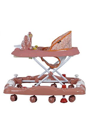 Çok Renkli Kiddy Sallanır Fonksiyonel Yürüteç 9228 Gül Kurusu