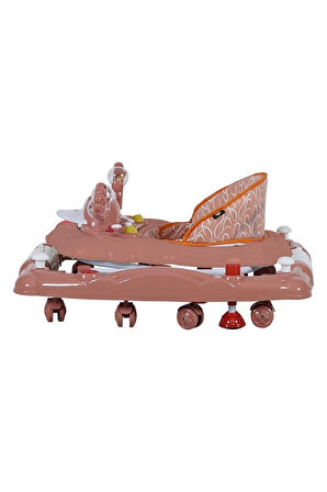 Çok Renkli Kiddy Sallanır Fonksiyonel Yürüteç 9228 Gül Kurusu