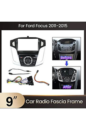 Ford Focus 2012-2017 Multimedya Çerçevesi 9 İnç