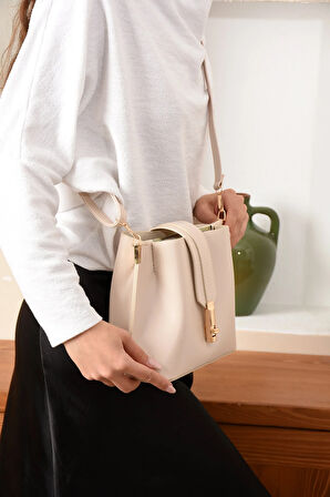 Kadın 3 Bölmeli Elden Tutmalı Omuzdan Asmalı Kaliteli Çanta