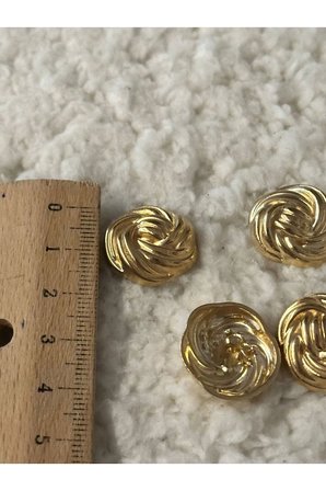 blazer ceket düğme seti gold