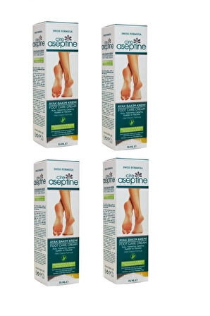 Terleme Ve Kokunun Giderilmesine Yardımcı Cire Aseptine Ayak Bakım Kremi 75 Ml 4 Adet