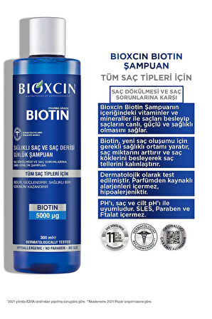 Biotin Şampuan 300 ml - Hassas Saç Derisi Hassas Saçlar 4'lü