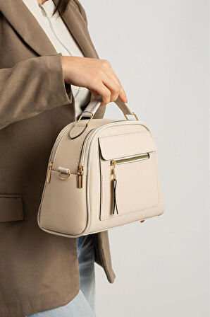 Lüks Klasik çok bölmeli el ve omuz çantası