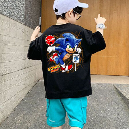 Lovens  Sonic Kids Baskılı T-shirt