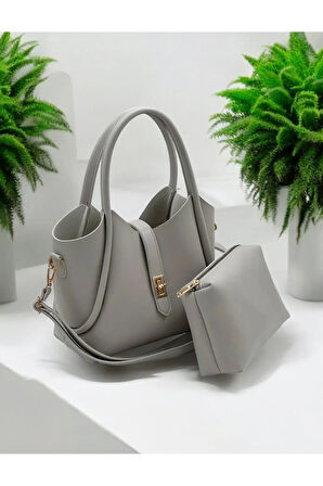 Mini yavrulu el ve omuz çantası