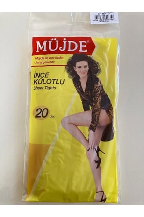 3 Lü 20 Denye Mat Ince Kilotlu Çorap 57 Numara Ten Rengi