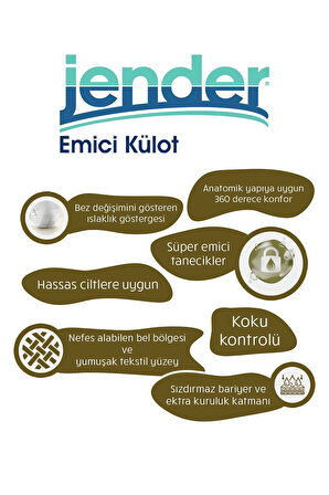Emici Külot Yetişkin Bezi Large 30 Adet