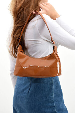 Kadın Taba Rugan Omuz Çantası