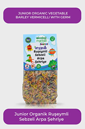 Organik Ruşeymli Sebzeli Arpa Şehriye250gr3Paket Organic Vermicelli Vegetable BarleyNoodle250Gr3pack