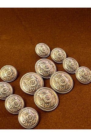 Z.a.r.a En Trend Gold Blazer Ceket Düğme Seti1 (4 BÜYÜK-6 KÜÇÜK)