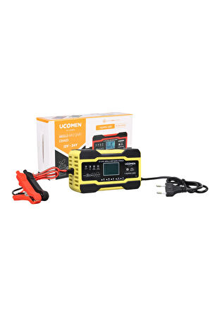 Uc-c121001a Sarı 12/24 Volt 10 Amper Led Göstergeli Akü Şarj Cihazı