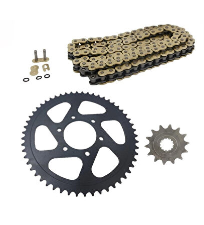 Cf Moto Nk 400 Zincir Dişli Seti Oringli Gold Zincir A Kalite _Supermoto