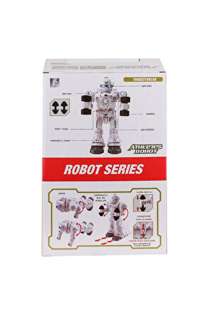 DF-6026 Işıklı ve Müzikli Hareketli Atletik Sporcu Robot -Vardem Oyuncak