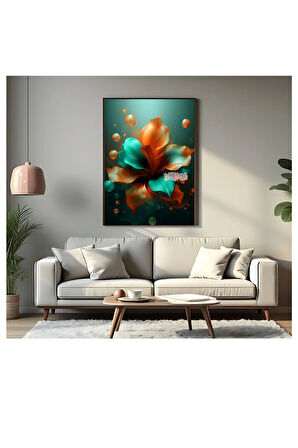 Çerçevesiz Poster Çiçek Modeli